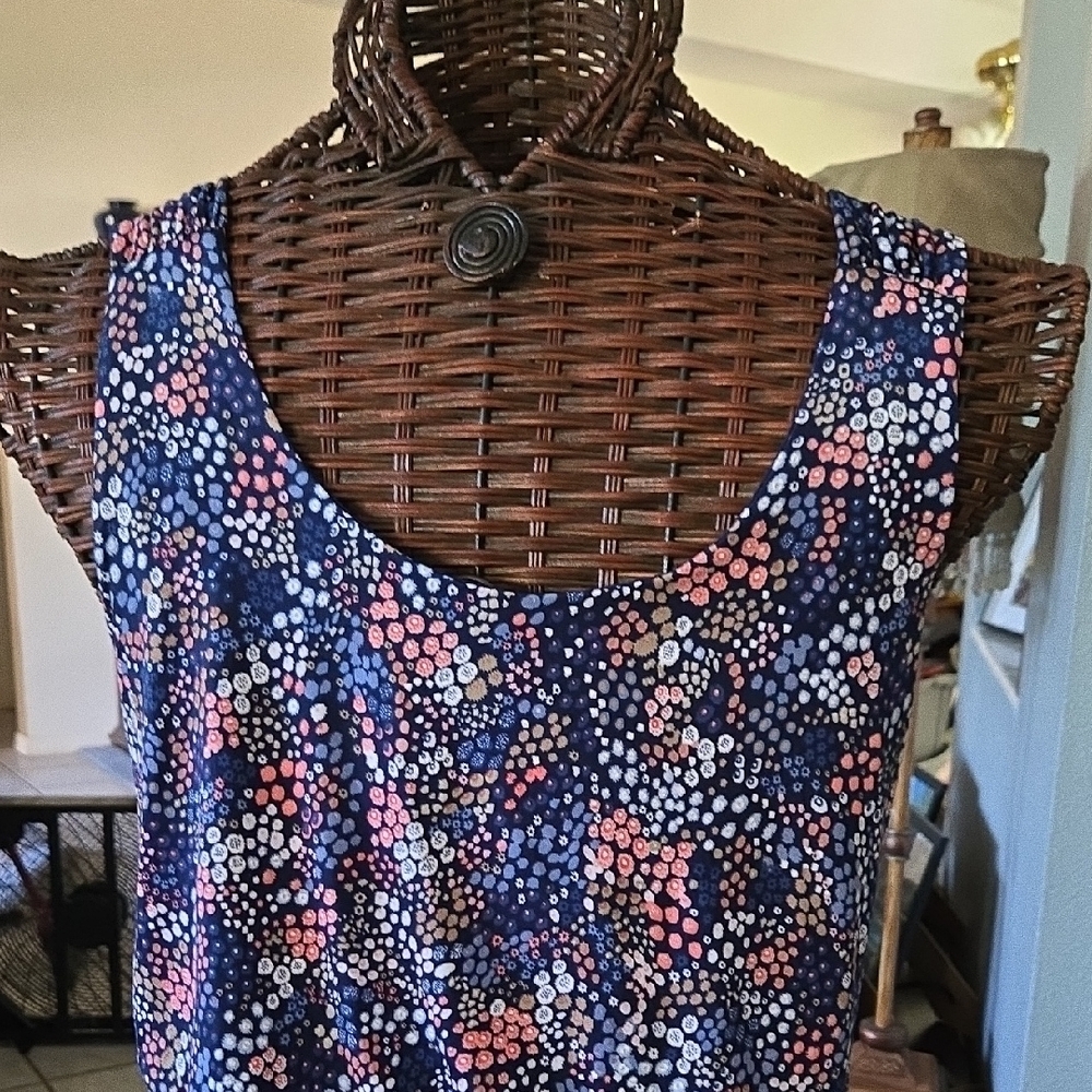 Kaileigh Ruffled Tiered Mini Dress in Purple and Blue - Picture 6 of 15